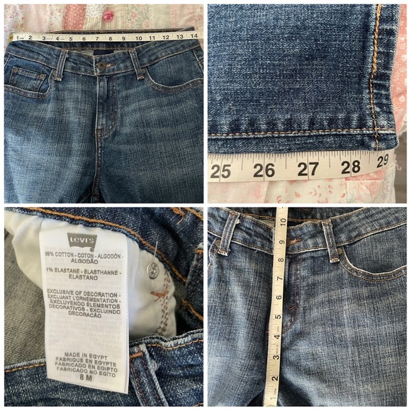 Levi’s the Original women’s straight leg skinny jeans size 8 mid high rise NWOT - Picture 6 of 15